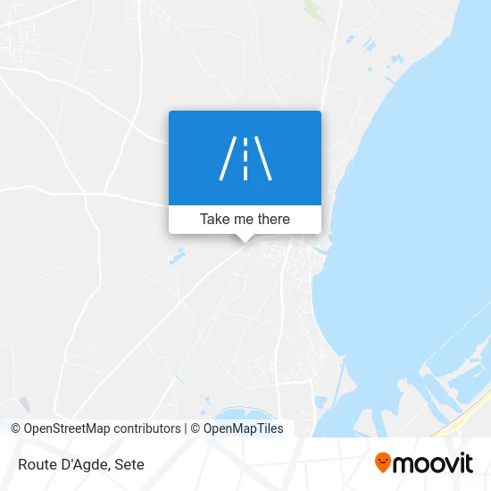 Route D'Agde map