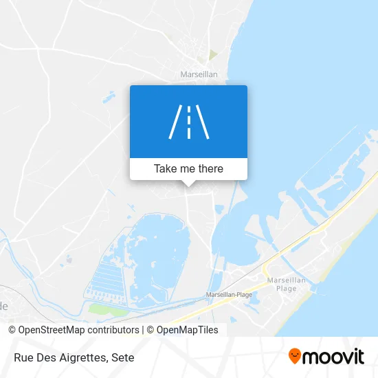 Mapa Rue Des Aigrettes