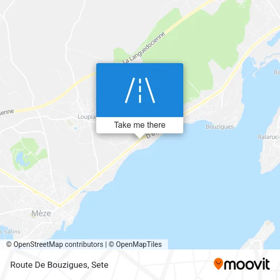 Route De Bouzigues map