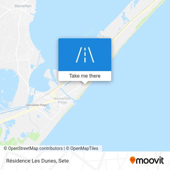 Résidence Les Dunes map