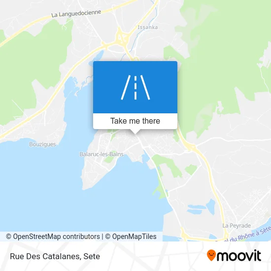 Mapa Rue Des Catalanes