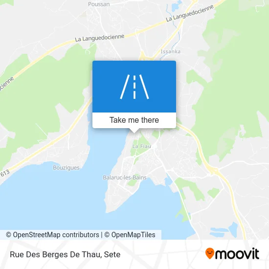 Mapa Rue Des Berges De Thau