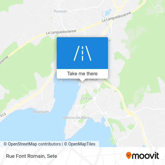 Mapa Rue Font Romain