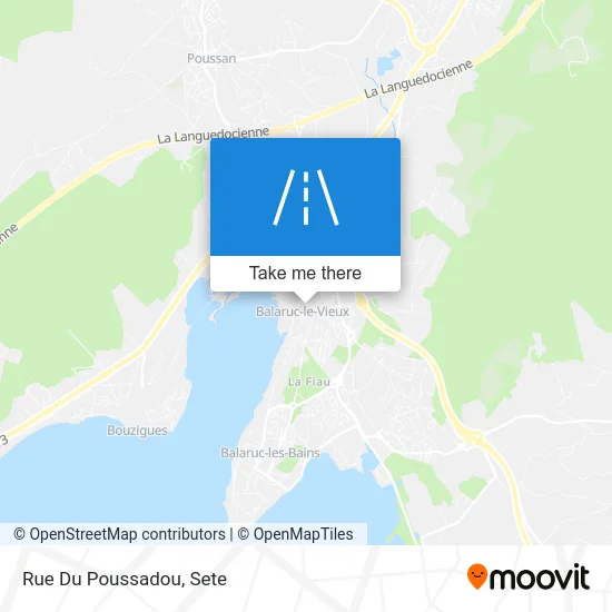 Mapa Rue Du Poussadou