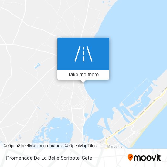 Promenade De La Belle Scribote map