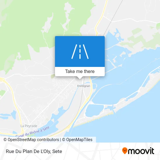 Rue Du Plan De L'Oly map