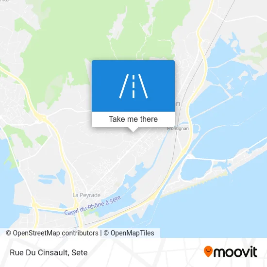 Mapa Rue Du Cinsault