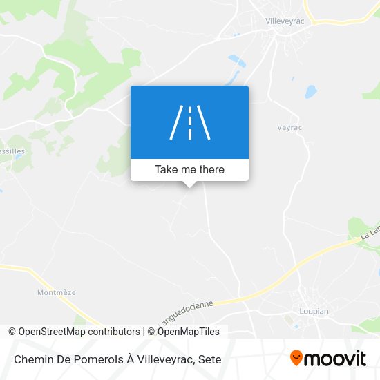 Chemin De Pomerols À Villeveyrac map