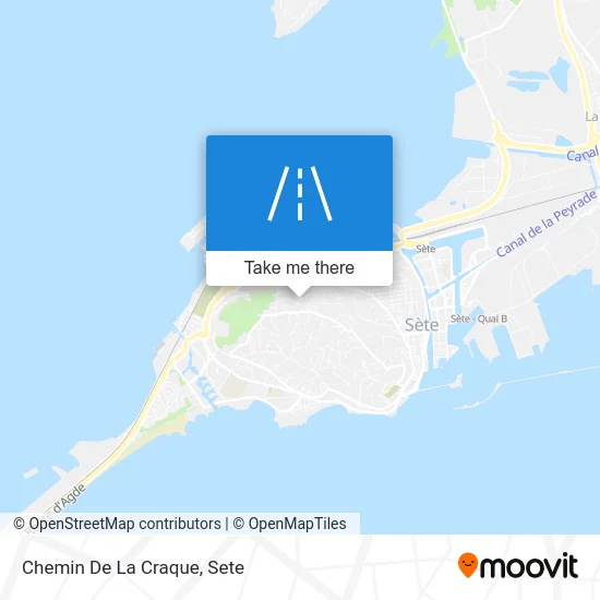 Chemin De La Craque map