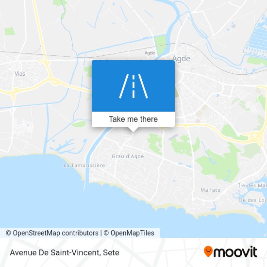Avenue De Saint-Vincent map