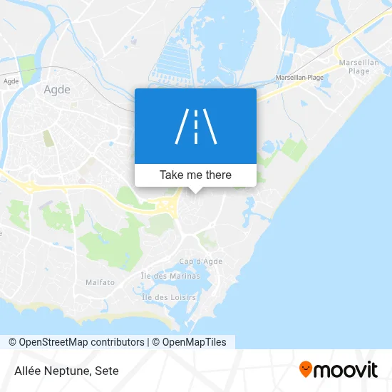 Allée Neptune map