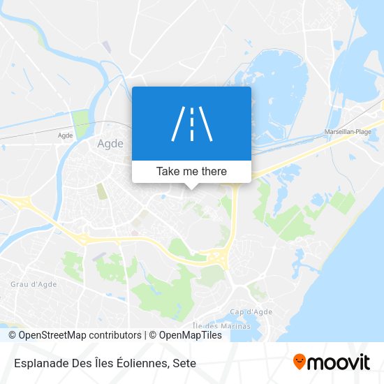 Esplanade Des Îles Éoliennes map