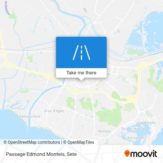 Passage Edmond Montels map