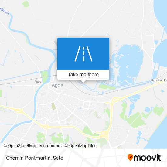 Chemin Pontmartin map