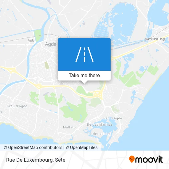 Mapa Rue De Luxembourg