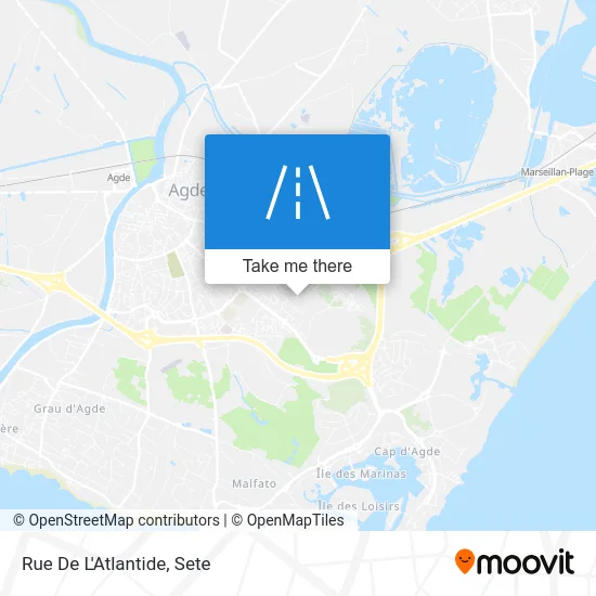 Mapa Rue De L'Atlantide