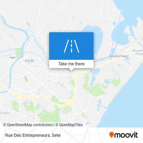 Mapa Rue Des Entrepreneurs