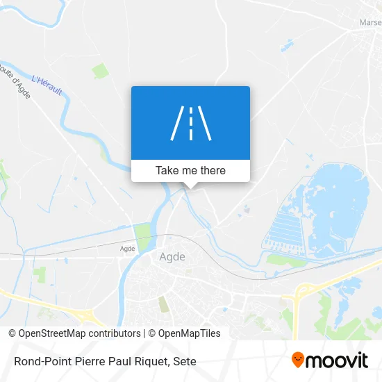 Mapa Rond-Point Pierre Paul Riquet