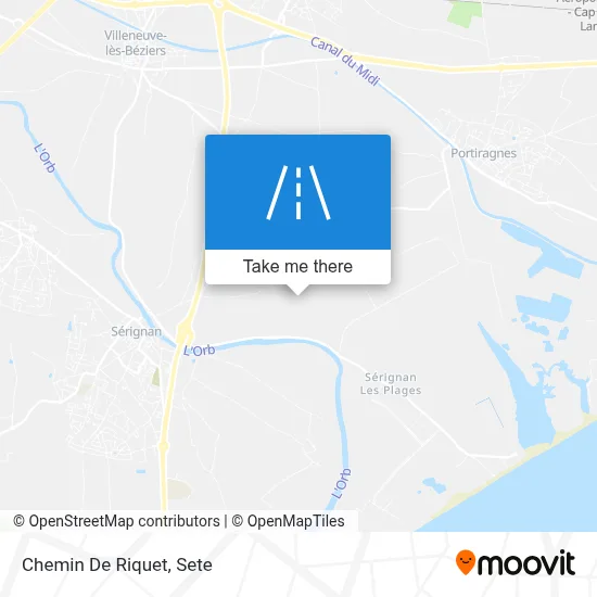 Chemin De Riquet map