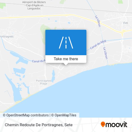 Chemin Redoute De Portiragnes map