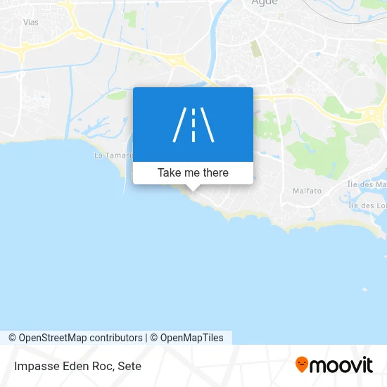 Impasse Eden Roc map
