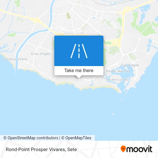 Rond-Point Prosper Vivares map