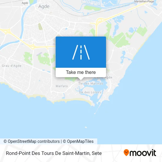 Mapa Rond-Point Des Tours De Saint-Martin
