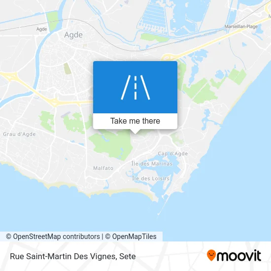 Mapa Rue Saint-Martin Des Vignes