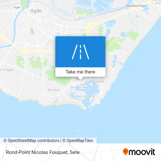 Rond-Point Nicolas Fouquet map