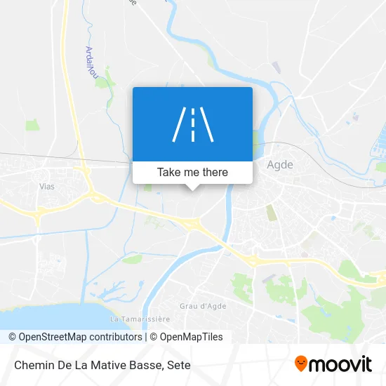 Chemin De La Mative Basse map