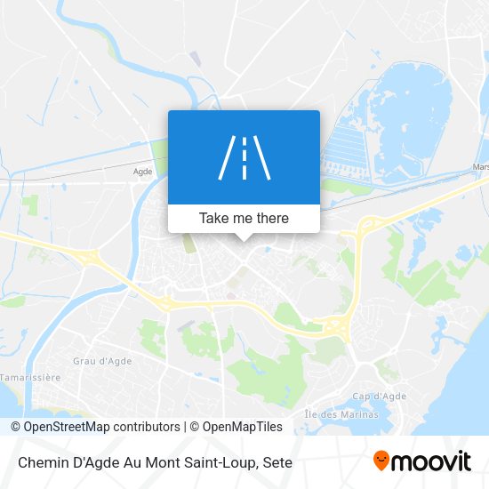 Chemin D'Agde Au Mont Saint-Loup map