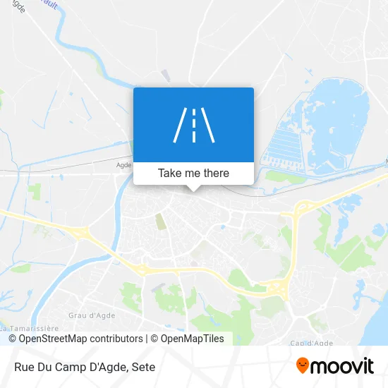 Mapa Rue Du Camp D'Agde