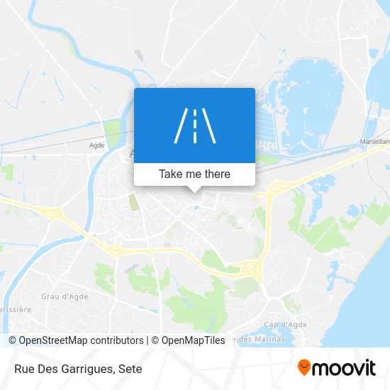 Mapa Rue Des Garrigues