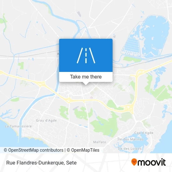 Mapa Rue Flandres-Dunkerque