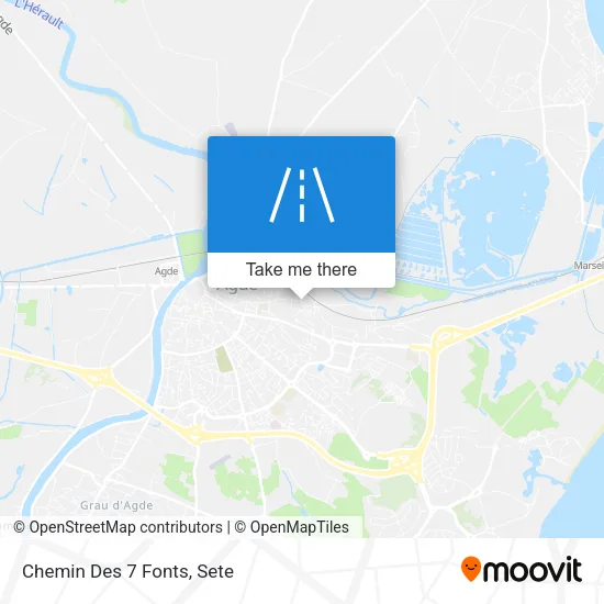 Chemin Des 7 Fonts map