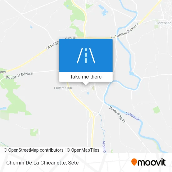 Chemin De La Chicanette map