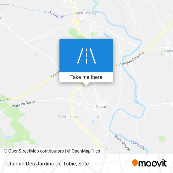 Chemin Des Jardins De Tobie map