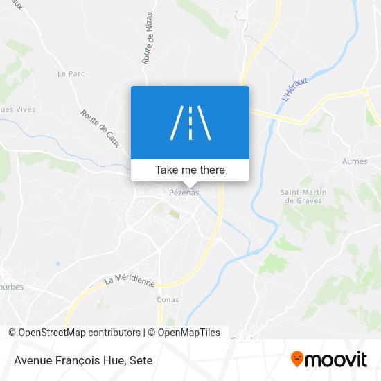 Avenue François Hue map