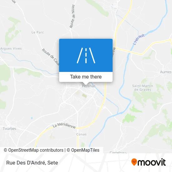 Rue Des D'André map