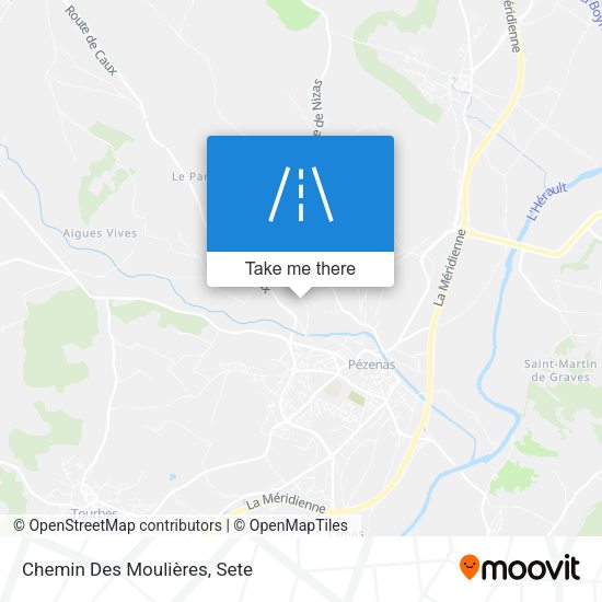 Chemin Des Moulières map