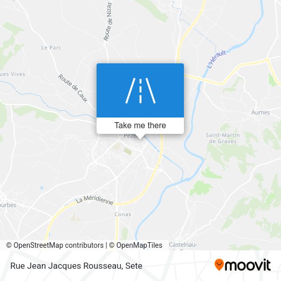 Rue Jean Jacques Rousseau map