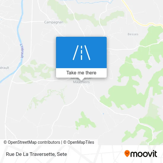 Mapa Rue De La Traversette