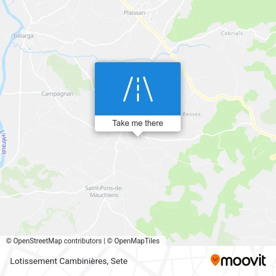 Lotissement Cambinières map