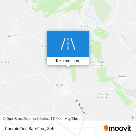 Chemin Des Barrières map