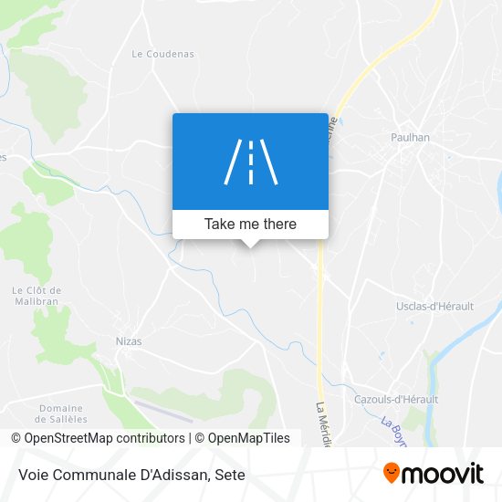 Voie Communale D'Adissan map