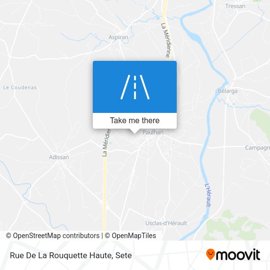 Rue De La Rouquette Haute map