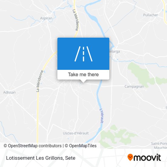Lotissement Les Grillons map