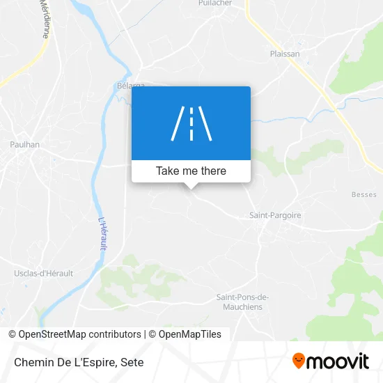 Chemin De L'Espire map