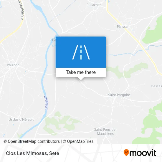 Clos Les Mimosas map