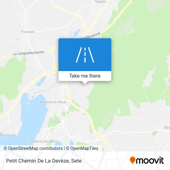 Petit Chemin De La Devèze map